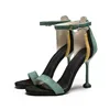 Wholesale fancy fashion women shoes summer low price ladies black high heel business sandals