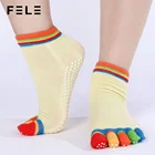 Wholesale Fashion Solid Health Massage Yoga Five Finger Socks Female Socks