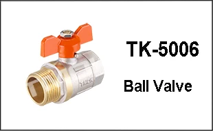 TMOK TK-5005 Brass Ball Valve BSPP Thread CW17n Ball Valve with Aluminum Butterfly Handle/T Handle Water Control Valve