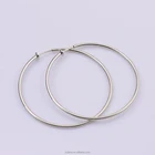 Silver Plating Real Sourcing Factory Wholesale 60mm Golden Bitch Hoop Earrings Colored