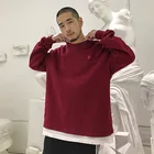 Youth Loose Round Neck Casual Long Sleeve Shirt Boys Pullover Sweater Mens Trending Printing Clothes