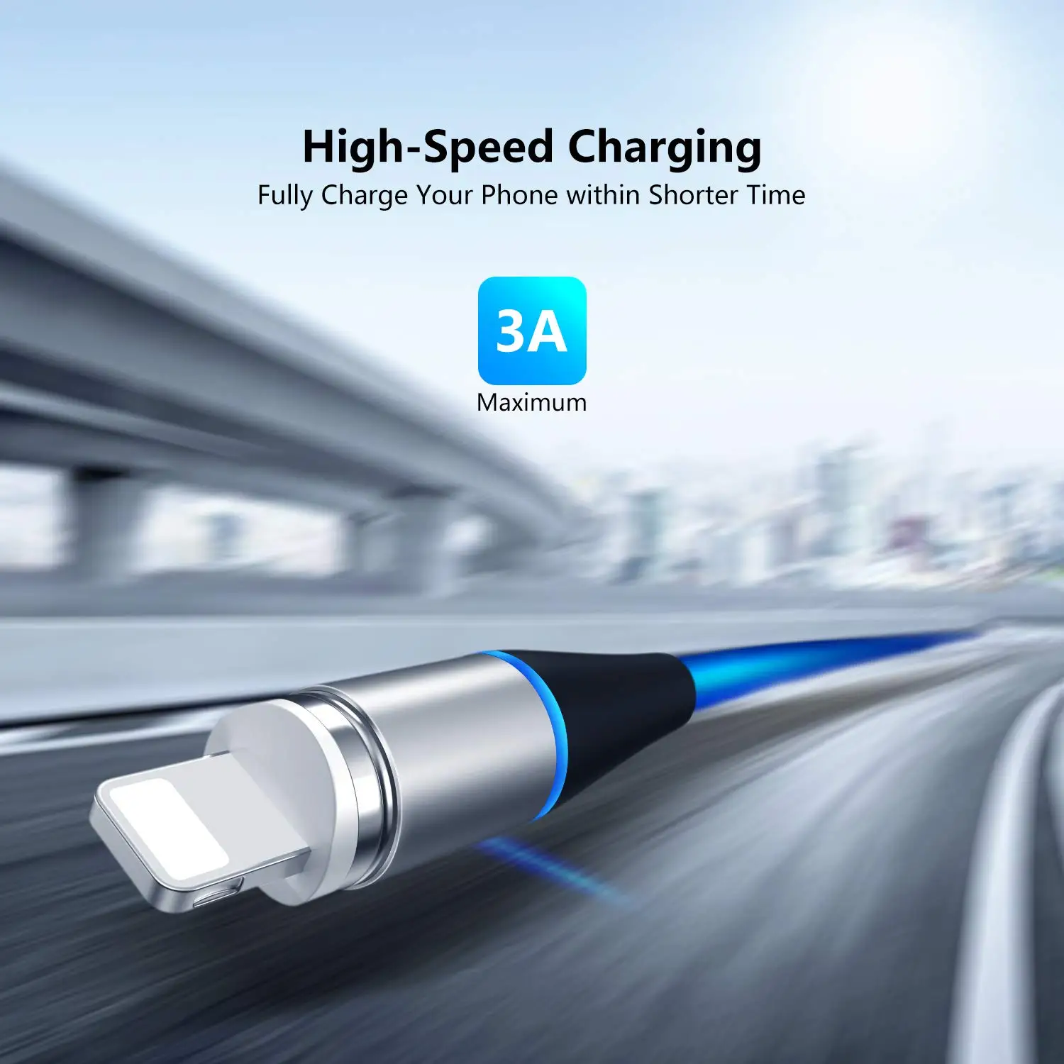 Magnetic USB Cable 3A Fast Charging Micro Type C Lighting Charger Data Cabo For iPhone xr 8 plus Samsung xiaomi Android - ANKUX.COM