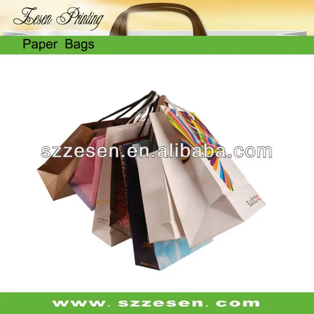 style customized (g-bag) paper gift bag for shopping packaging