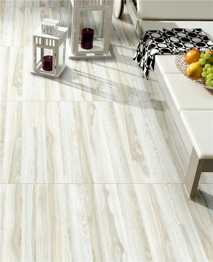 Glazed polished wood texture effect wooden designed tiles