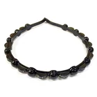 2019 New Fashion Pretty Elegant Girls Hair Accessories Cellulose Acetate Crystal Black Pearl Hairbands for Woman