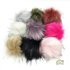 DIY Faux Raccoon Fur Fluffy Pompom Ball for Hats Accessories