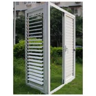Hot sales exterior powder coated aluminium frame blind window shutters from china