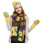 scarf hat gloves winter scarf for girl fashion pattern scarf