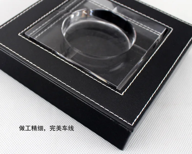 Leather ashtray ashtray / hotel / Office / desk ashtray ashtray
