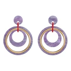 2019 new design acrylic big circle earrings personality creative manufacturers