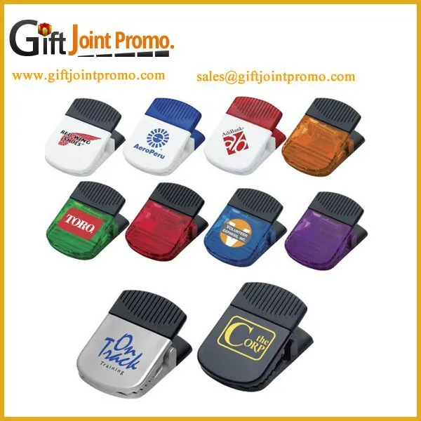 promotional plastic memo clip