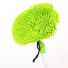 Super Simple Sprinkler Ultra-deep cleanliness Telescope Aluminium Handle Coral Velvet Cloth brush for car wash cleaning