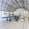 Modular cheap steel frame aircraft hangar construction
