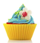 Nonstick silicone round muffin mold cupcake marker pan mafen cup mold