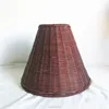 wicker lampshade,bamboo rattan lining white lamp shades for hotel floor lights