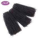 Malaysian Hair Extension Cuticle Aligned Curly Human Hair Weave Bundles Styles For African American