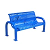 Arlau thermoplastic coated outdoor patio metal park bench