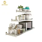 High Quality 304 Stainless Steel Kitchen Wall-mounted Household Storage Shelf Microwave Oven Rack