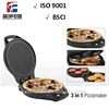 Electric 12 inches pizza maker Aluminium die casting non stick coating detachable plates