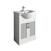 MFC Bathroom Furniture Home Use PVC Bathroom Cabinet Vanity FSC Certification