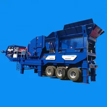 Mobile impact concrete crusher plant stone rock for sale