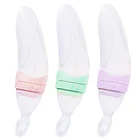 90ml Squeeze Feeding Bottle, Silicone Baby Food Dispensing Spoon With Dust Cover
