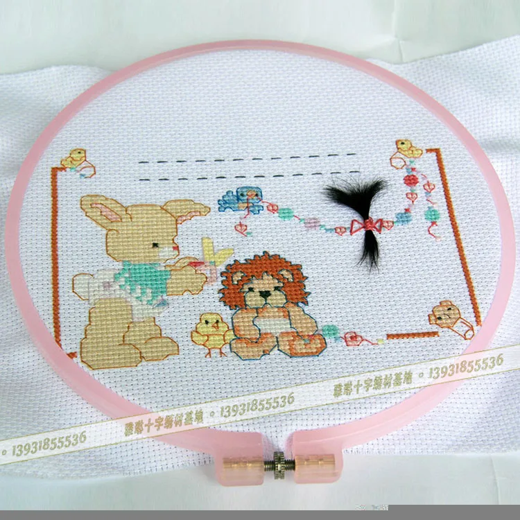 purple China tambour colorful embroidery frames plastic hoops frosted embroidery hoop craft hoops cross stitch 15cm 21cm