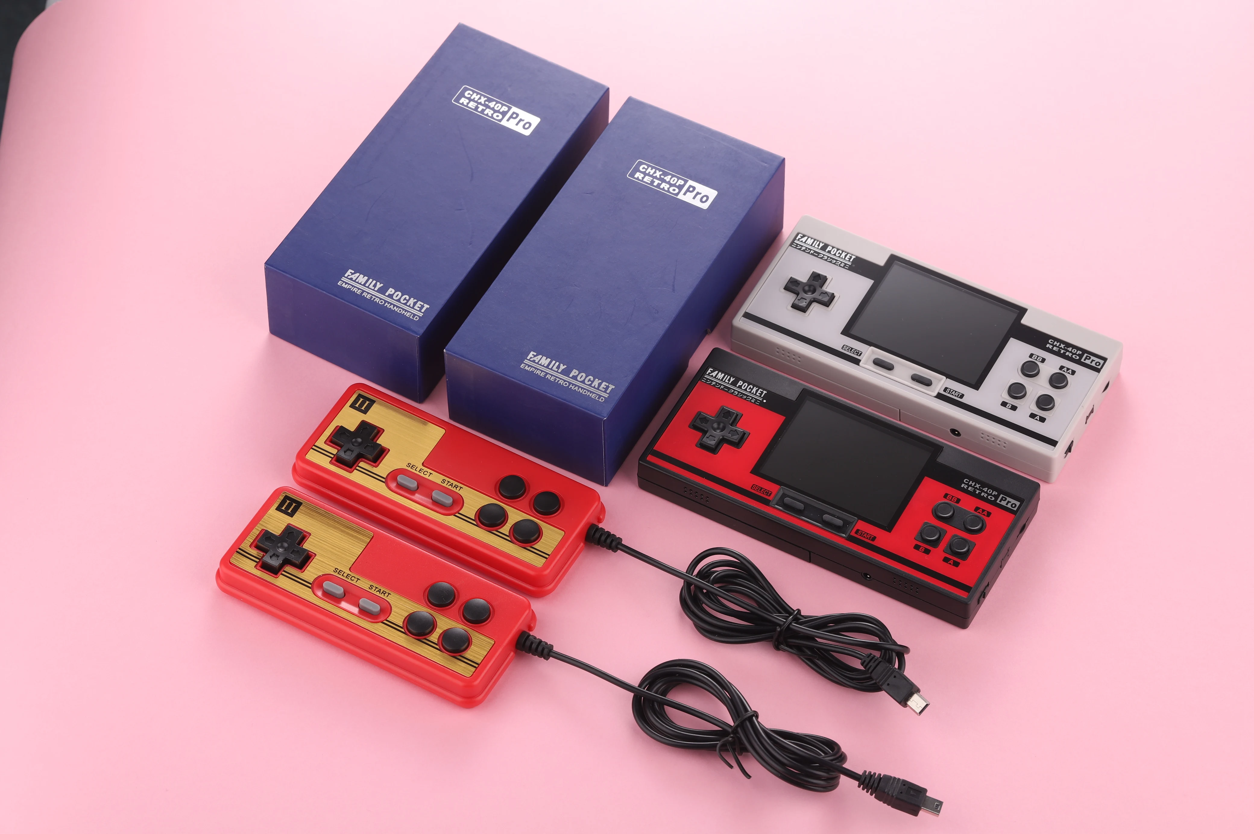 Coolbaby RS-88 Family Pocket Game Console Retro Portable Mini Handheld Game Player Can Store 348 Classic Games 3.0 Inch Color LC