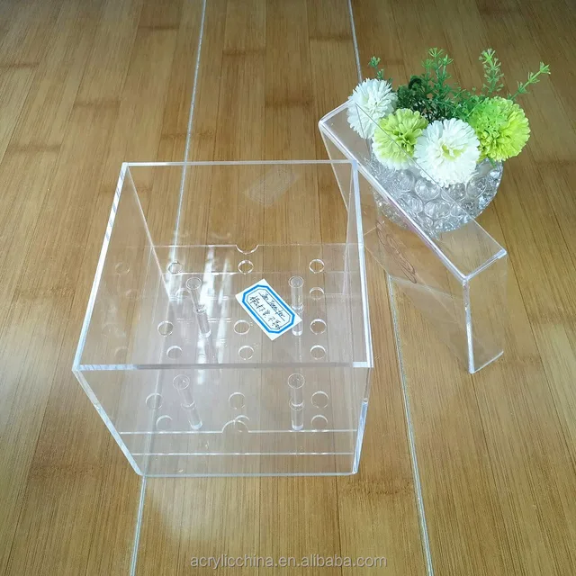 gift packaging custom clear 9 roses acrylic flower display box