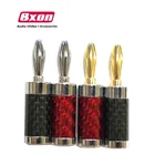 Carbon fiber shell 4mm banana plug for speaker wire