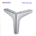 H100, H120, H130 mm High Quality Shine chrome sofa legs High quality chrome sofa legs metal sofa legs