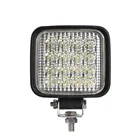 Brightest 12v 24V 48w 5INCH square off road trucksmotorcycle tractor vehicles led work light for car accessories