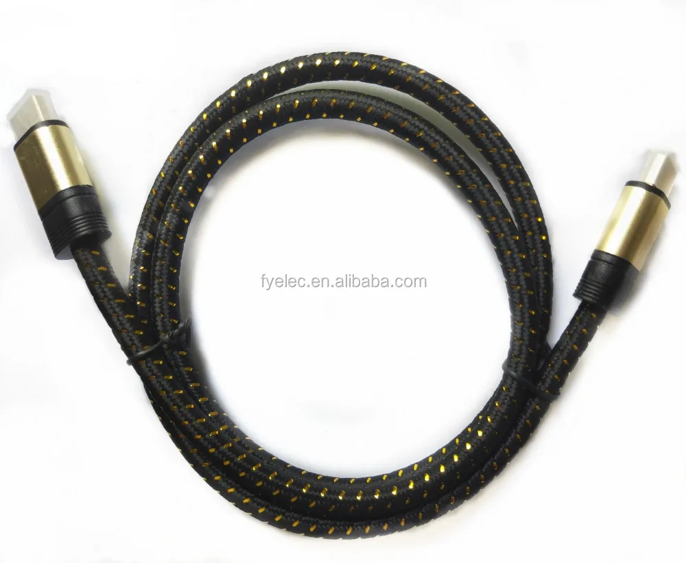 4K 3D 60HZ HD MI Cable Gold Plated HD MI Pure copper cable With Nylon braiding Plated metal shell - ANKUX.COM