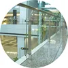 Airport Stainless Steel Railing with Glass Corridor and Balcony Exterior Hand Railing Systems