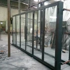 Commercial Wrought iron French Bifolding door with roller system 5 to 6 panels