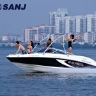 China cheap jet boat SJF21A High Speed 8 persons Mini Sport Yacht gasoline type motor boat factory price