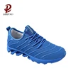 bule color men sports shoes from the chengdu shoes factory with light weight and variety colors