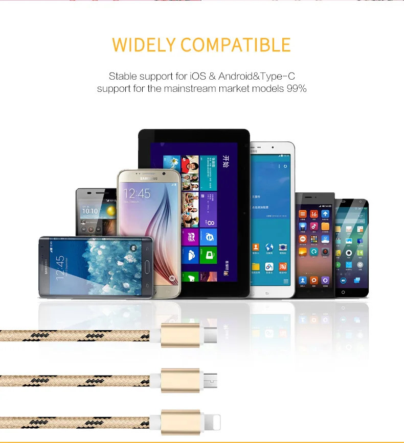 USB Cable 3 in1 usb cable for iphone android type c - ANKUX.COM
