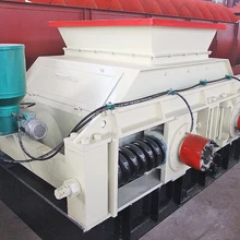 low and medium hardness ore crusher small lab double roller crusher