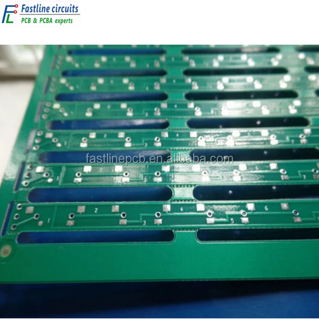 double sided printed wire circuit board long strip at 0.