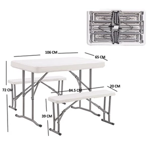 Cheap Plastic Tables And Chairs Beer Pong Table And Bench Set