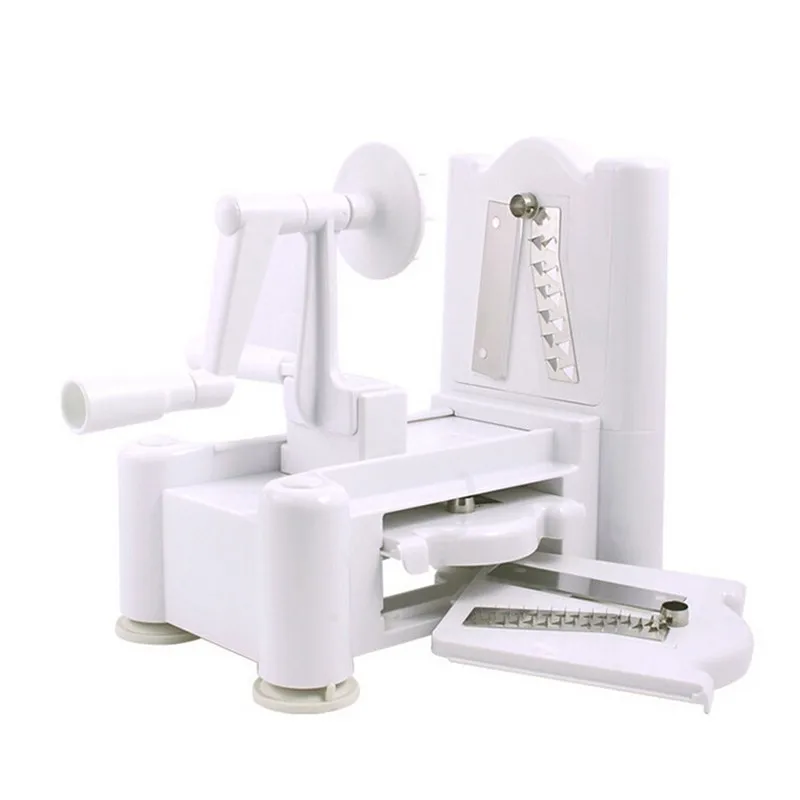 3 In 1 Fruit Peeler Spiral Vegetable Slicer Cutter Shred Kitchen Tools Easy To Clean Mandoline Chopper SpiralizerKnife KC1466