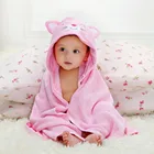 Cartoon Towel Cartoon Baby Bath Hood Towel Sets Absorbent Custom LOGO OEM Kids Animal Hooded Baby Towel