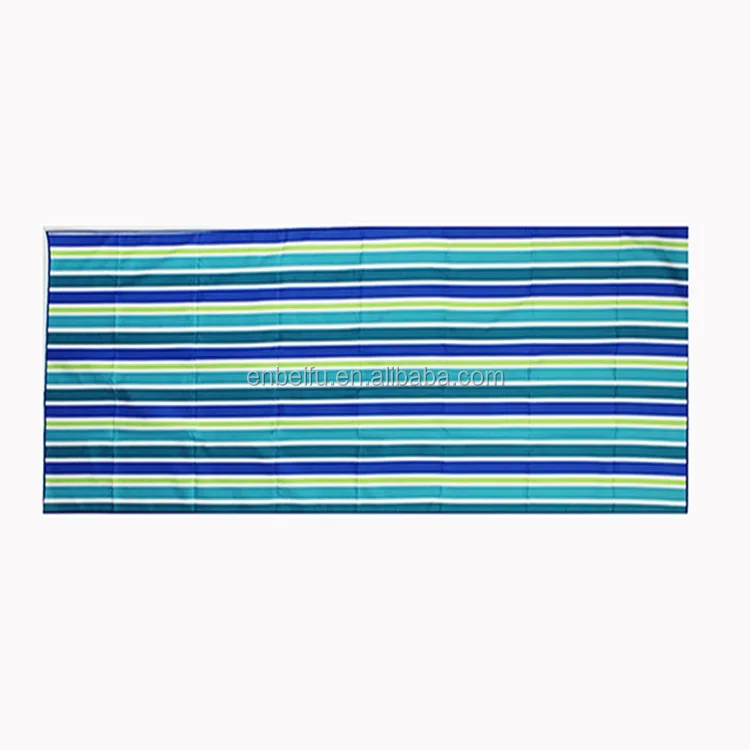 sublimation print microfiber yoga towel striped beach towels
