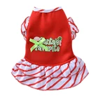 Amazon Polyester Dog Christmas Fancy Wedding Dresses Luxury Lace Pet Clothes Dog Dress