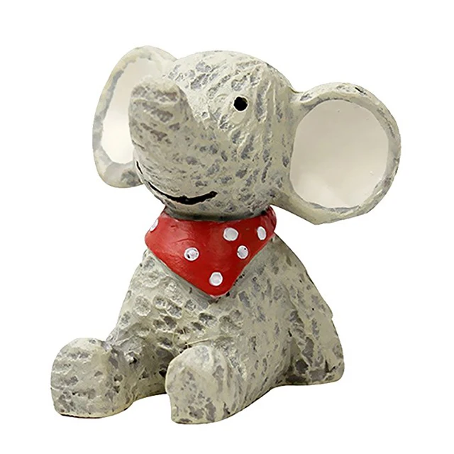 resin handpainted animal mini elephant figurine