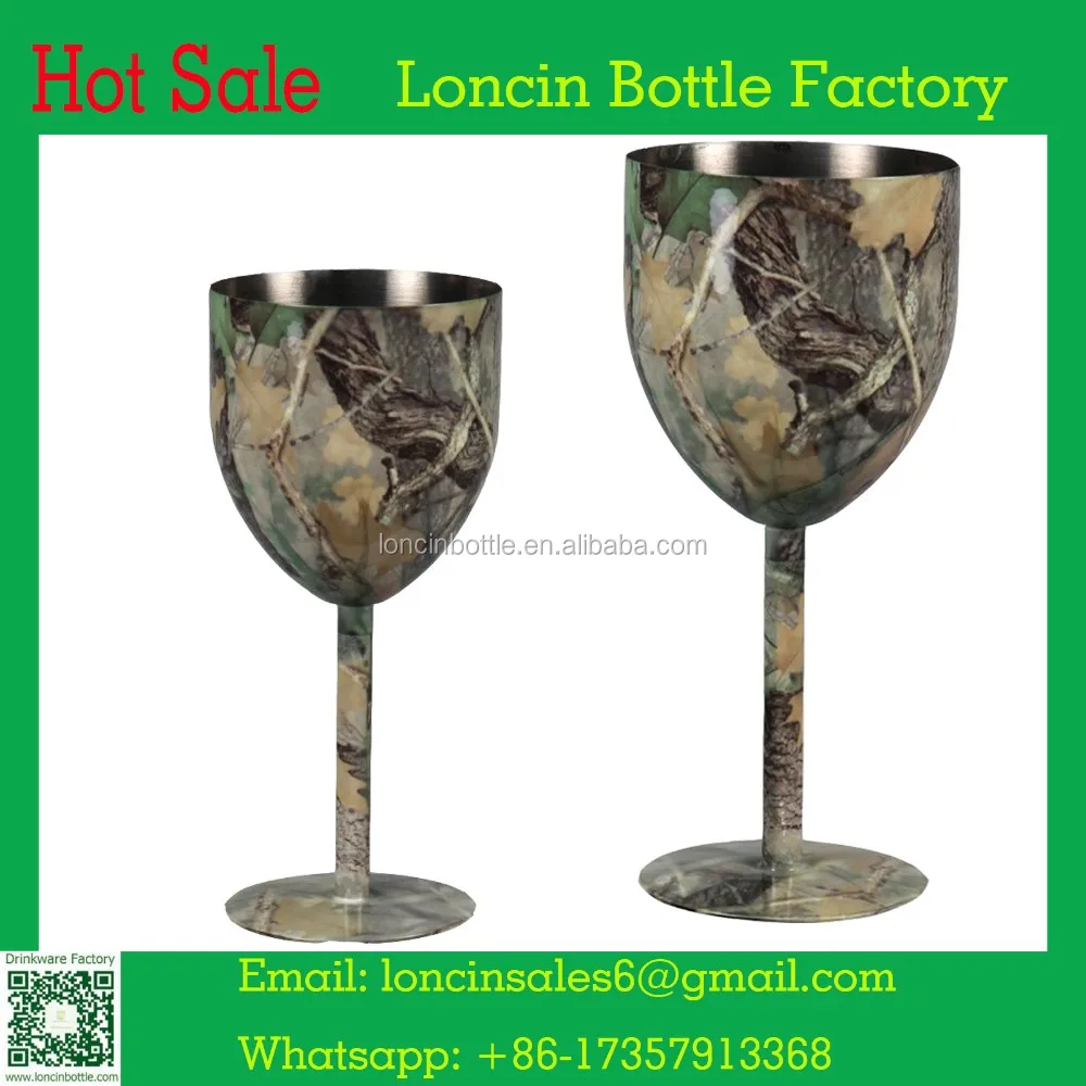 10oz stainless steel double wall vacuum insulated stemless glass