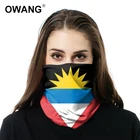 Custom uv protection multifunctional african seamless tube usa american caribbean flag bandana