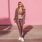 New Style 2 Pieces Women's Sexy Stripe Activewear Sportswear Outfit Crop Top+Shorts Set Tracksuits yogo running Outfit