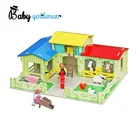 Top fashion kids wooden toy farm set for pretend play Z06167A